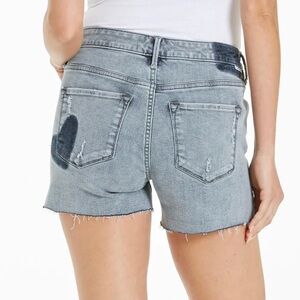Dear John Gigi High Rise Shorts Heart Pocket Serifos Island Size 29 Gray